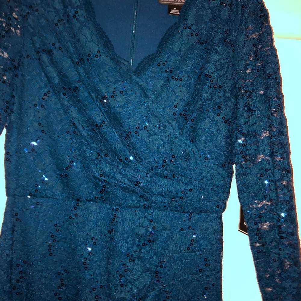 Beautiful Blue Jessica Howard Dress size 6p - Picture 11 of 12
